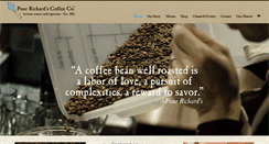 Desktop Screenshot of pourrichardscoffee.com